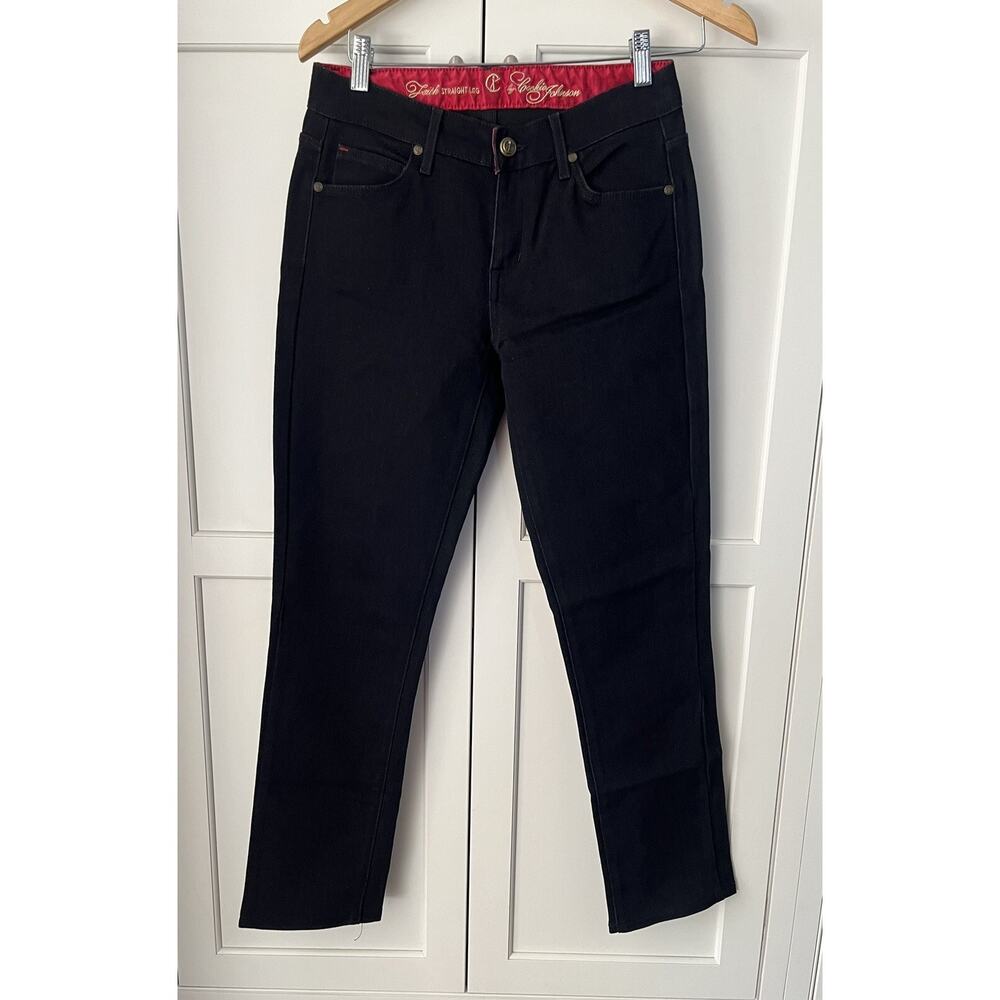 CJ by Cookie Johnson Faith Straight black dark wash jeans capri  Size 25